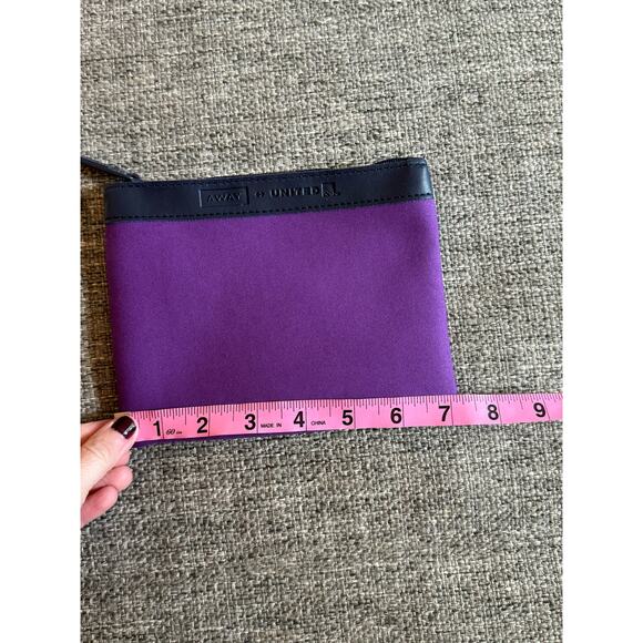 Away x United Lightweight Purple Amenity Travel Pouch - Picture 4 of 5